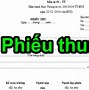 Mẫu Giấy Thu Tiền Học Phí