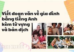 Viết Đoạn Văn Về Gia Đình Tiếng Anh